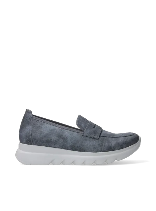 Wolky Snoafer F2F - jeansblauw vegan biocare Instappers voor dames