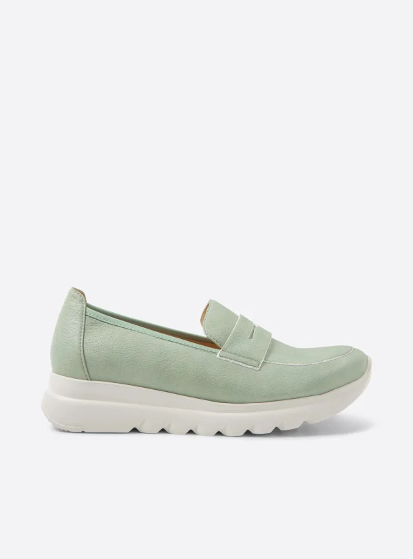 Wolky Snoafer F2F - pistache vegan biocare Instappers voor dames