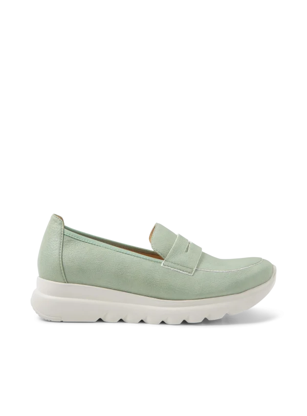 Wolky Snoafer F2F - pistache vegan biocare Instappers voor dames