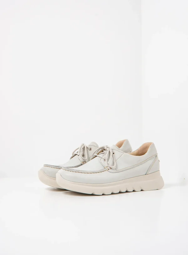 Wolky Boaker - gebroken wit effectleer Veterschoenen voor dames