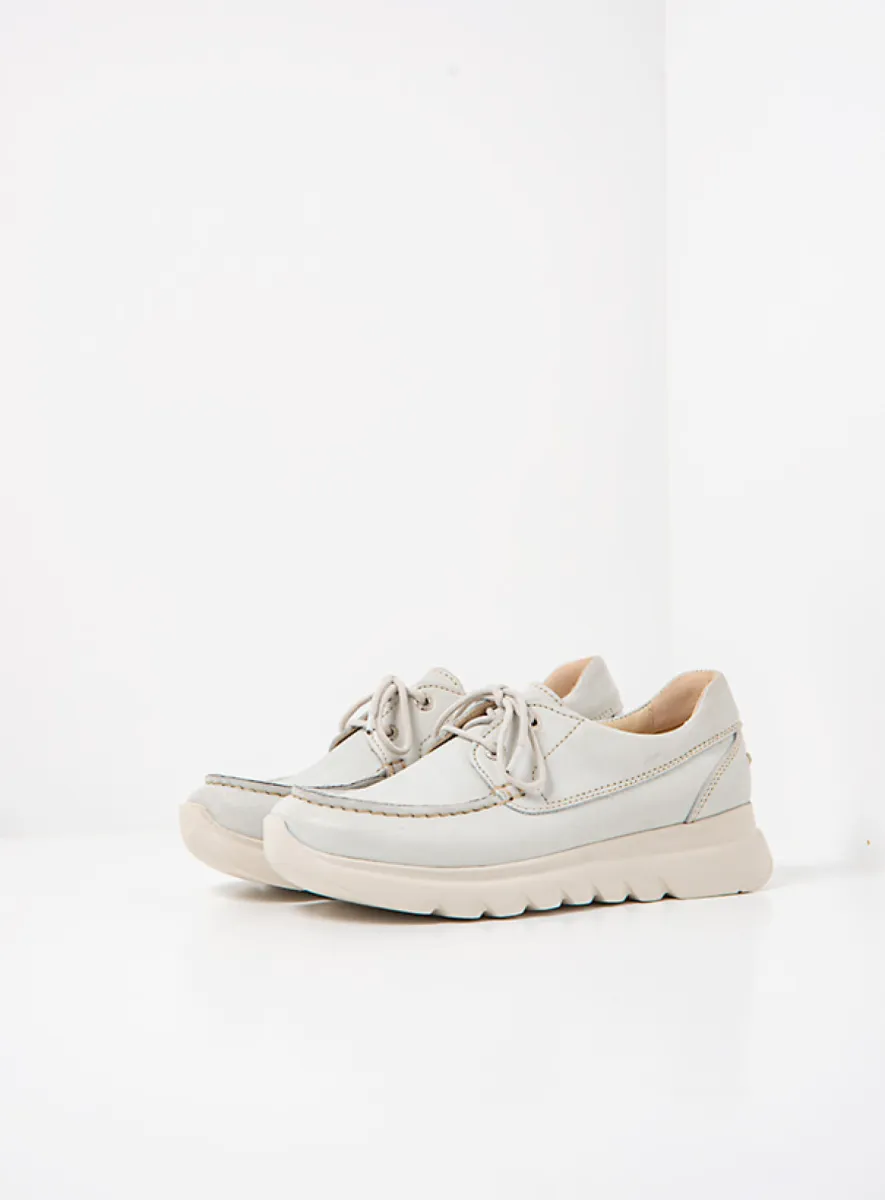 Wolky Boaker - gebroken wit effectleer Veterschoenen voor dames