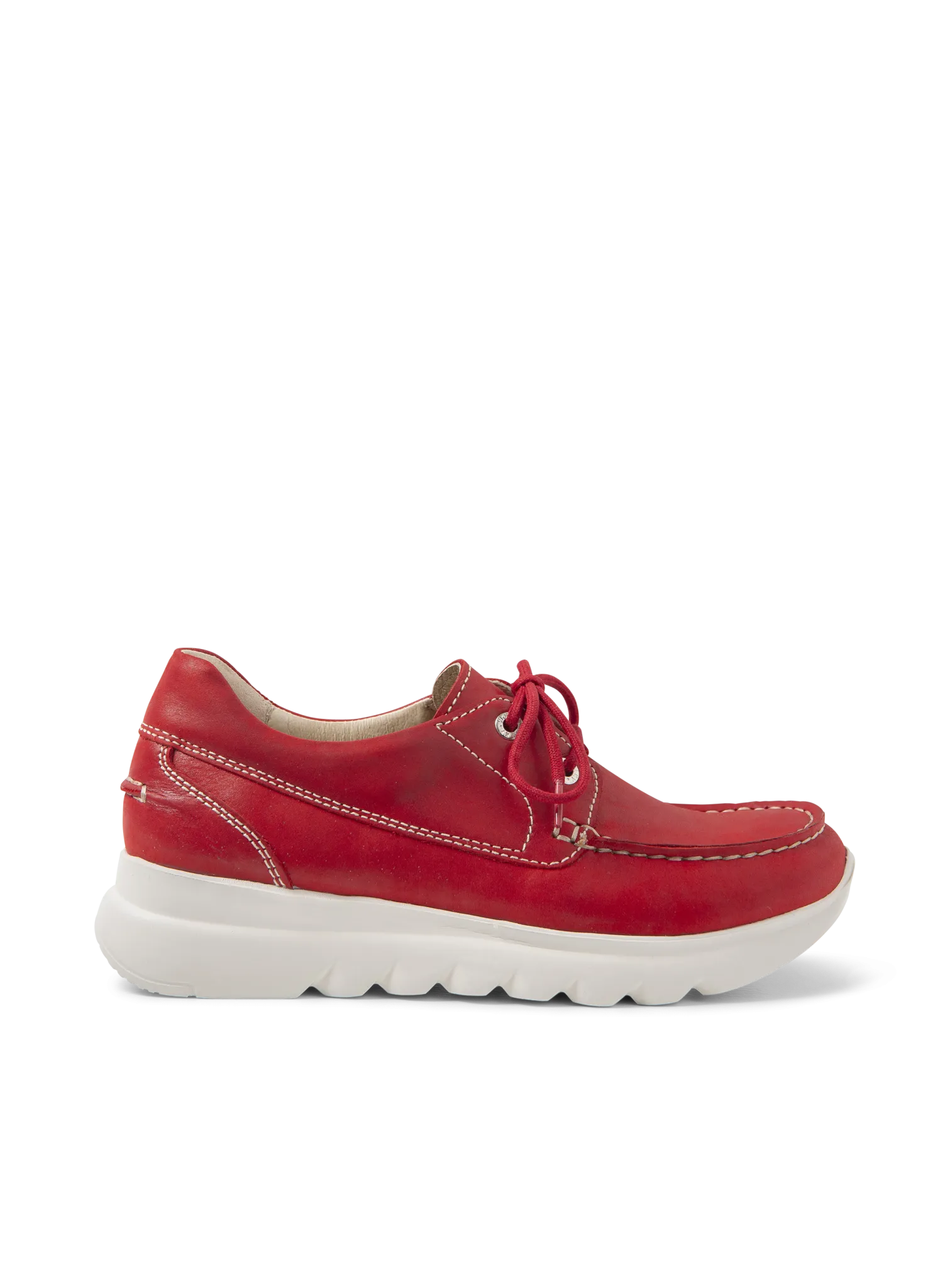 Wolky Mocassin-maakwijze 02128 Boaker 36570 rood effectleer