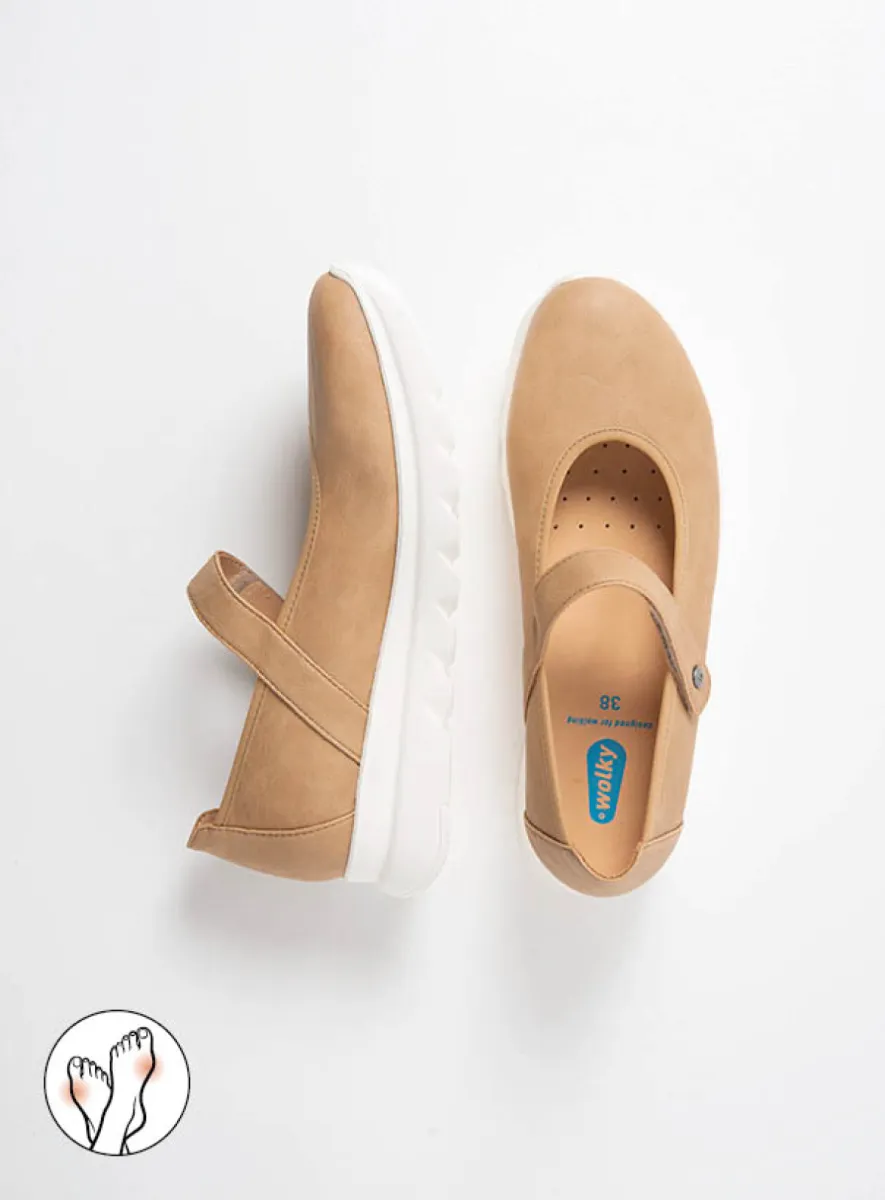 Wolky Bandschoenen 02129 Snary Jane F2F 82380 zand vegan biocare