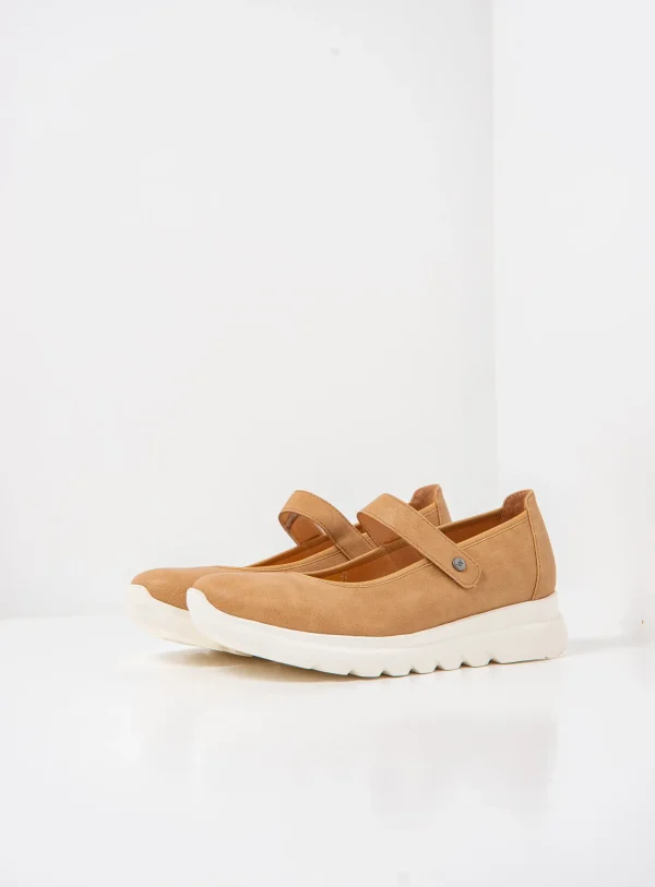 Wolky Snary Jane F2F - zand vegan biocare Bandschoenen voor dames
