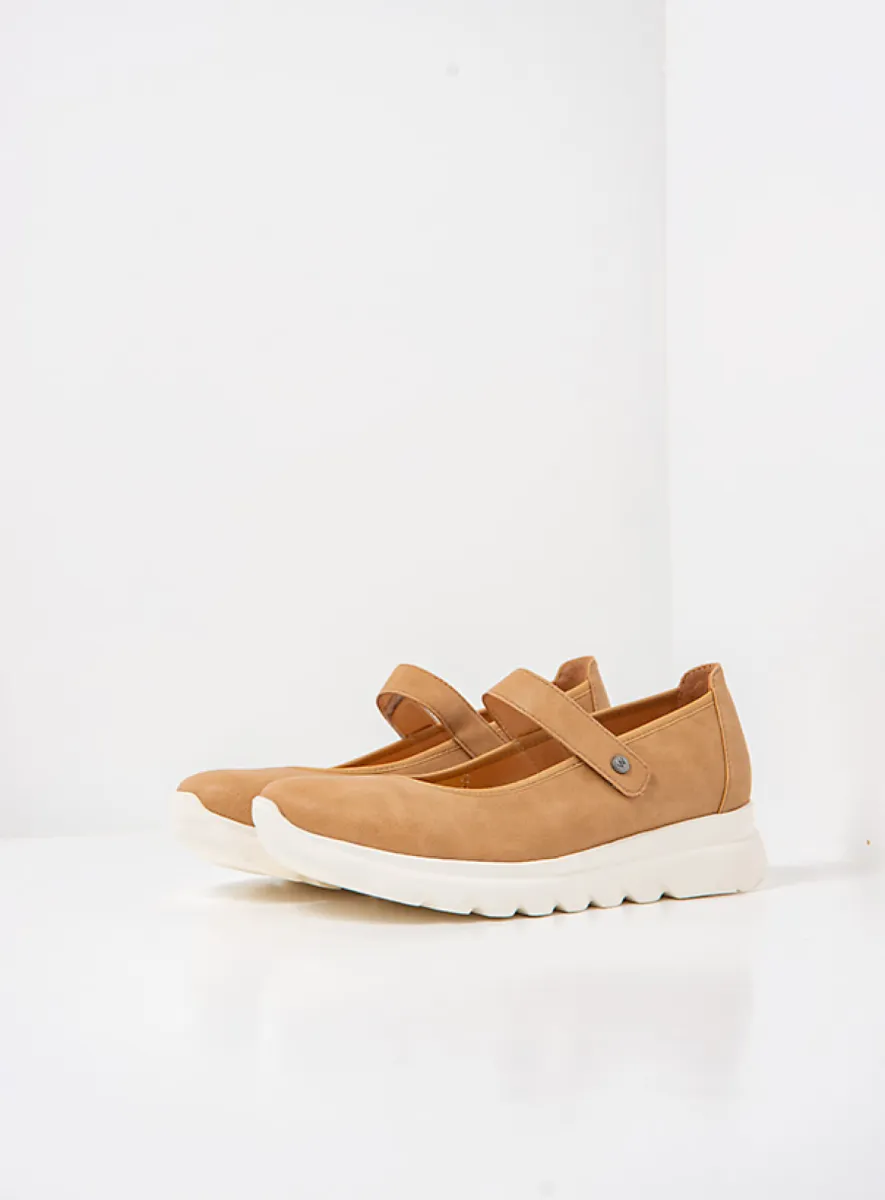 Wolky Snary Jane F2F - zand vegan biocare Bandschoenen voor dames