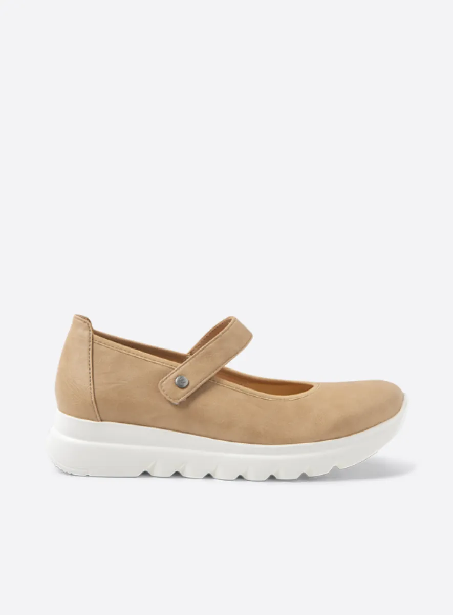 Wolky Snary Jane F2F - zand vegan biocare Bandschoenen voor dames