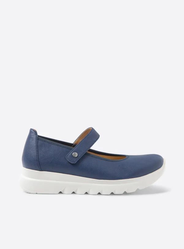 Wolky Snary Jane F2F - blauw vegan biocare Bandschoenen voor dames
