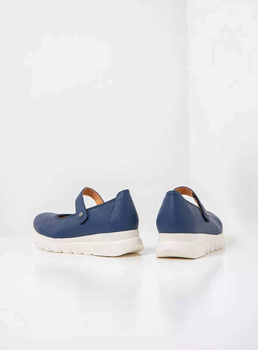 Wolky Bandschoenen 02129 Snary Jane F2F 82840 blauw vegan biocare