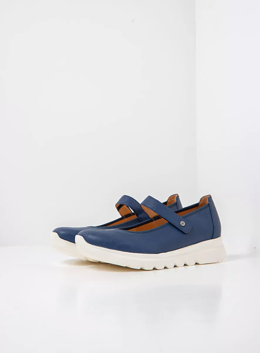 Wolky Bandschoenen 02129 Snary Jane F2F 82840 blauw vegan biocare