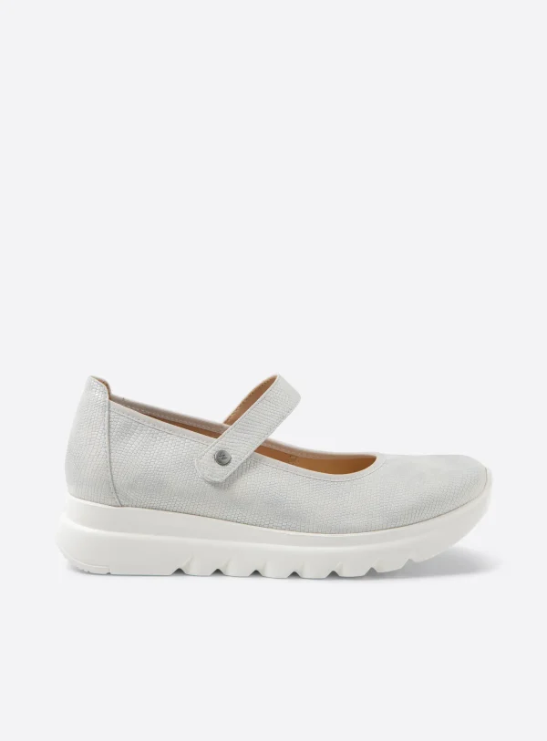 Wolky Snary Jane F2F - offwhite vegan biocare Bandschoenen voor dames