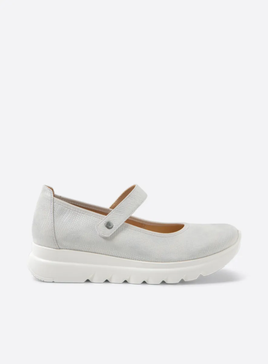 Wolky Snary Jane F2F - offwhite vegan biocare Bandschoenen voor dames