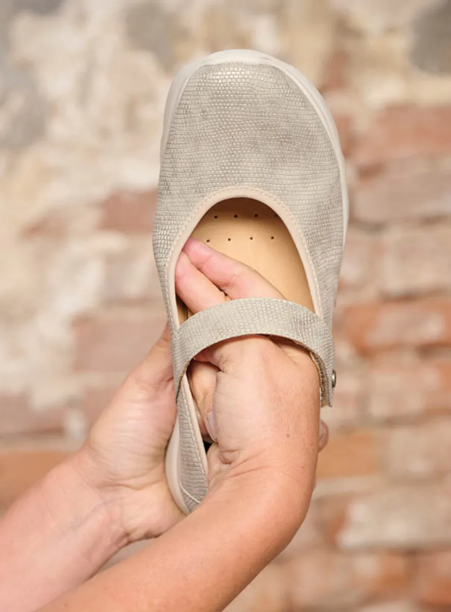 Wolky Bandschoenen 02129 Snary Jane F2F 83154 zacht taupe vegan biocare