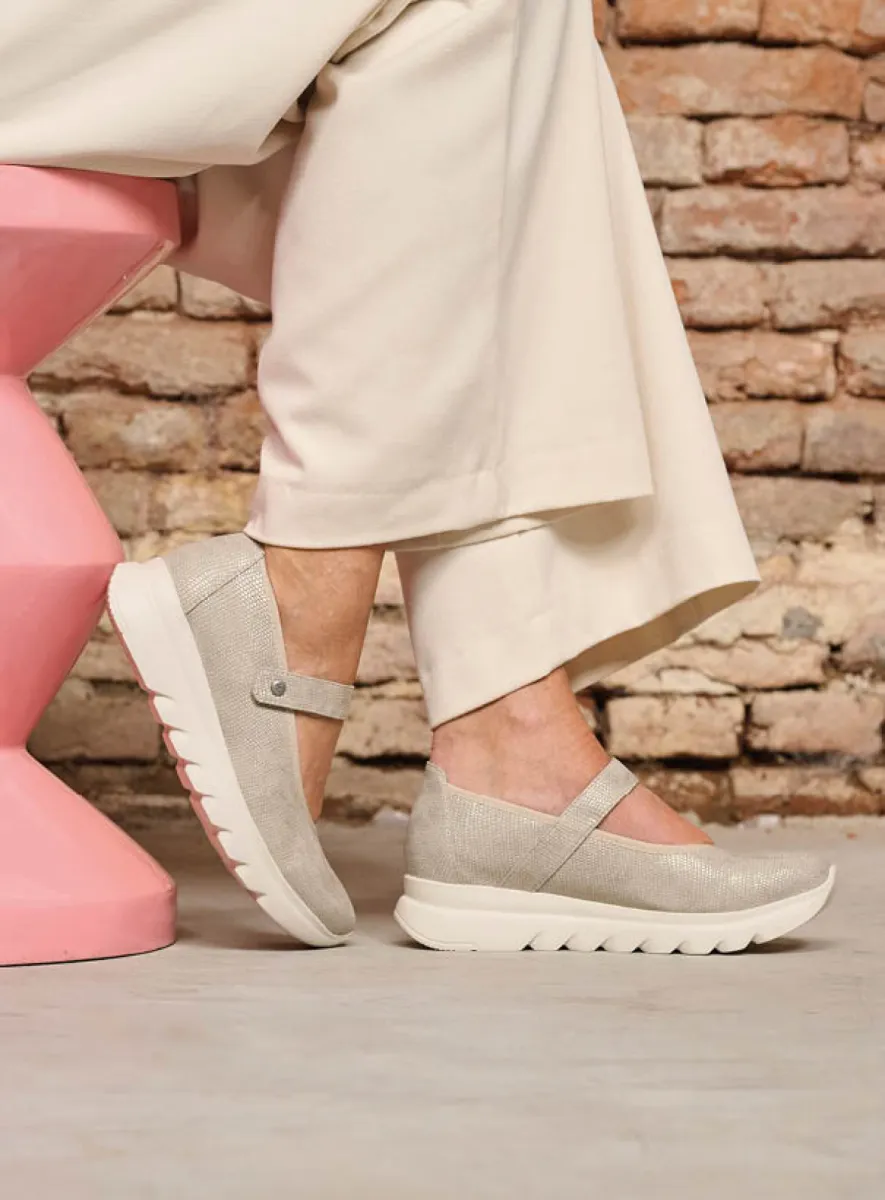Wolky Bandschoenen 02129 Snary Jane F2F 83154 zacht taupe vegan biocare