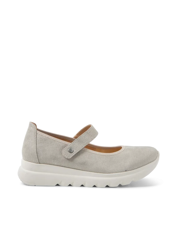 Wolky Snary Jane F2F - zacht taupe vegan biocare Bandschoenen voor dames