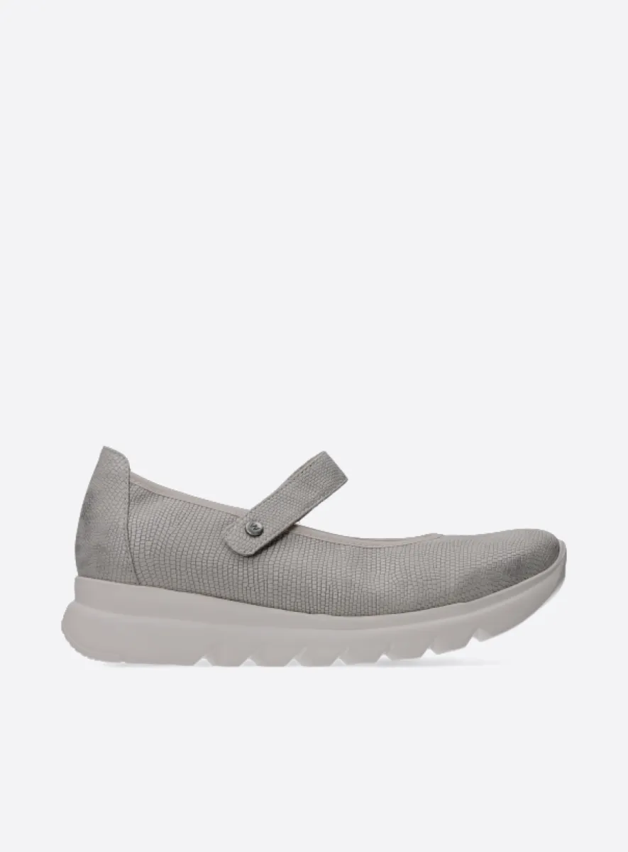 Wolky Snary Jane F2F - zacht taupe vegan biocare Bandschoenen voor dames