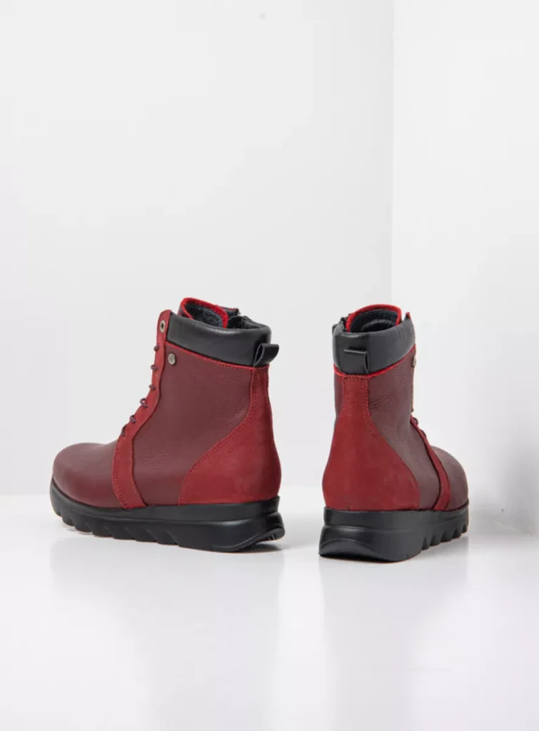 Wolky Nieuw 02130 Gummy HV 20530 bordeauxrood leer