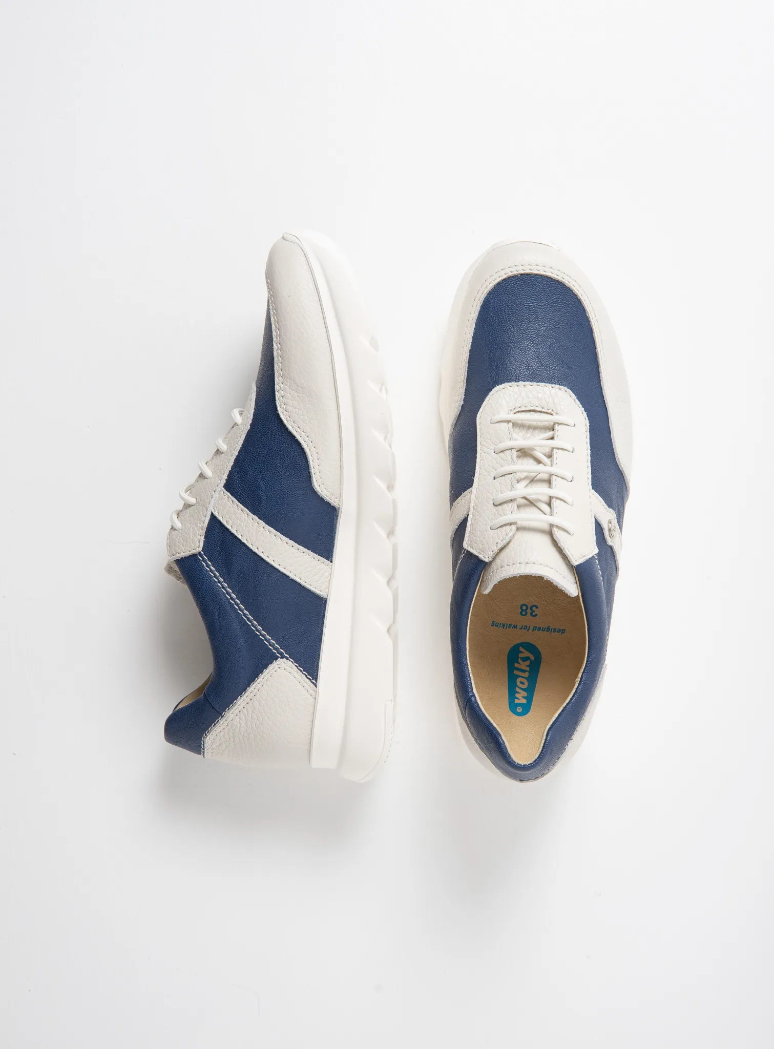 Wolky Sneakers 02132 Sneaker S2F 71840 jeansblauw leer