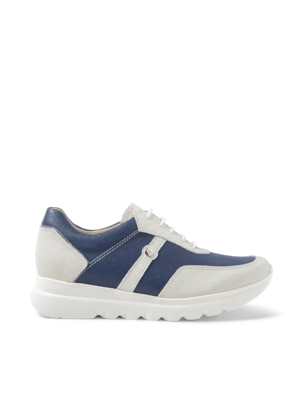Wolky Sneaker S2F - jeansblauw leer Sneakers voor dames