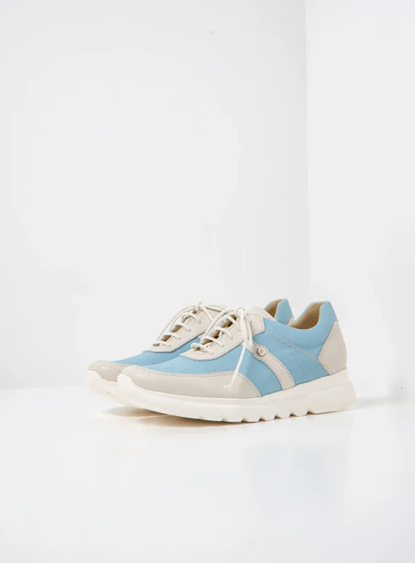 Wolky Sneaker S2F - lichtblauw leer Sneakers voor dames