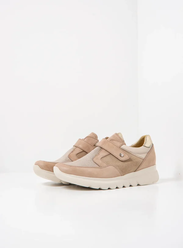 Wolky Snappy S2F - safari stretch/leer combi Bandschoenen voor dames