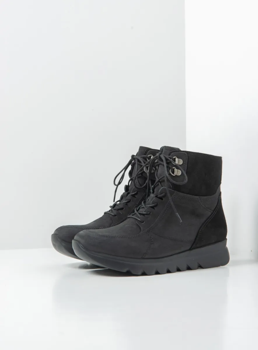 Wolky Grenada HV - zwart nubuck Dames voor dames