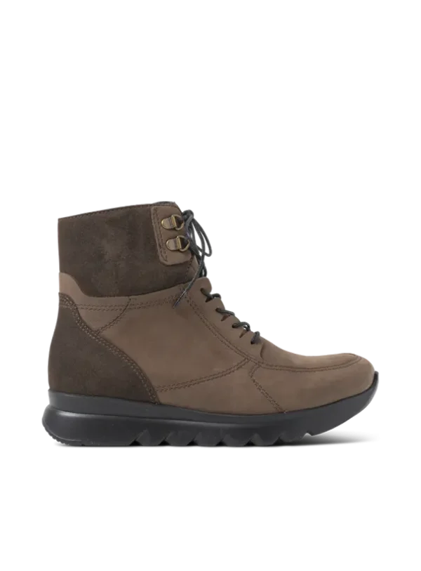 Wolky Grenada HV - bruin nubuck Veterlaarzen voor dames