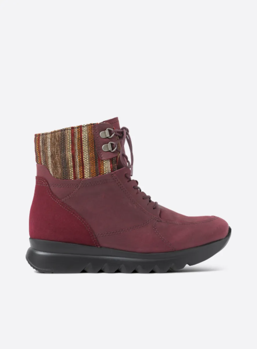 Wolky Grenada HV - bordeauxrood nubuck Dames voor dames
