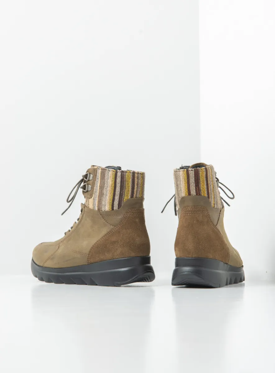 Wolky Veterlaarzen 02135 Grenada HV 12718 olijfgroen nubuck