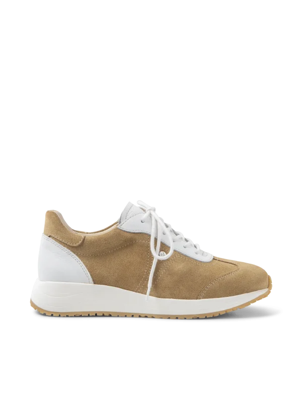 Wolky Daba - beige suede Sneakers voor dames