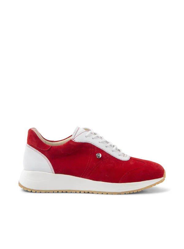 Wolky Daba - rood suede Sneakers voor dames