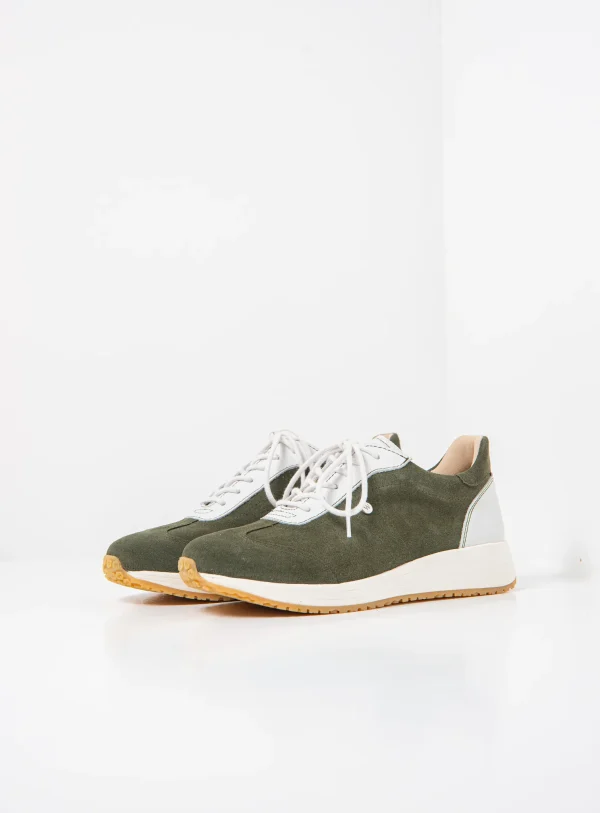 Wolky Daba - groen suede Sneakers voor dames