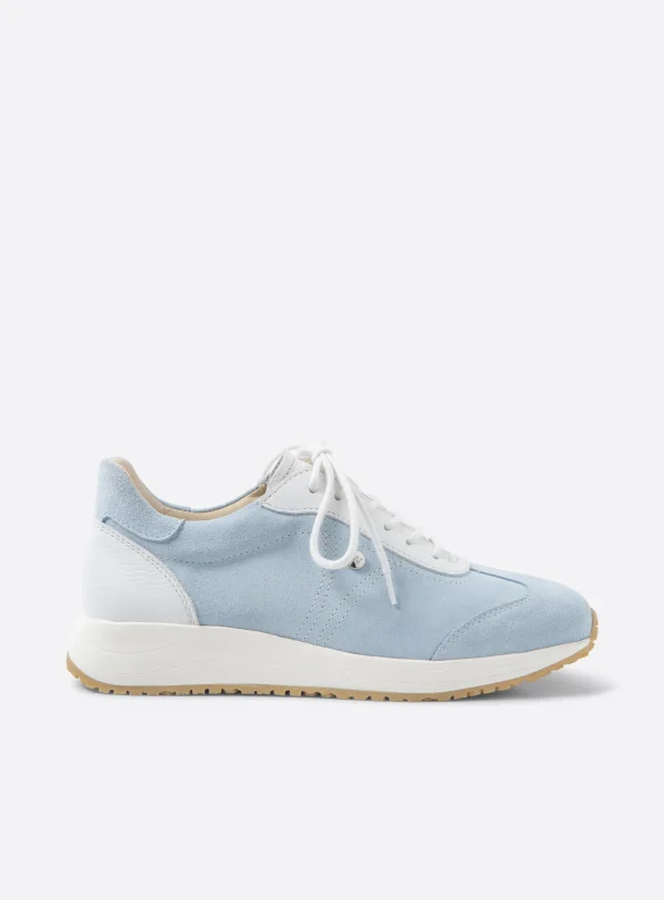 Wolky Daba - lichtblauw suede Sneakers voor dames