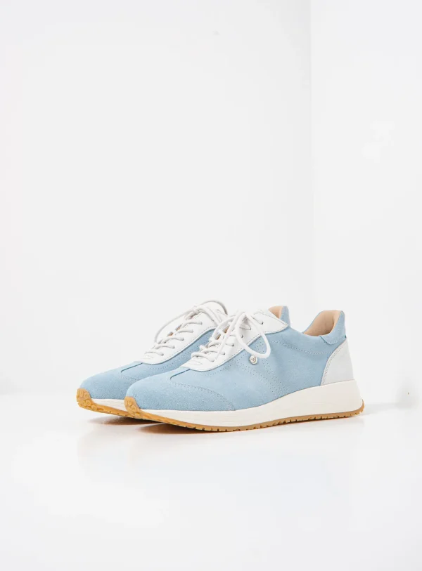 Wolky Daba - lichtblauw suede Sneakers voor dames
