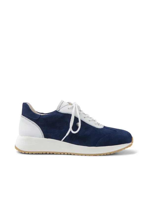 Wolky Daba - denimblauw suede Sneakers voor dames