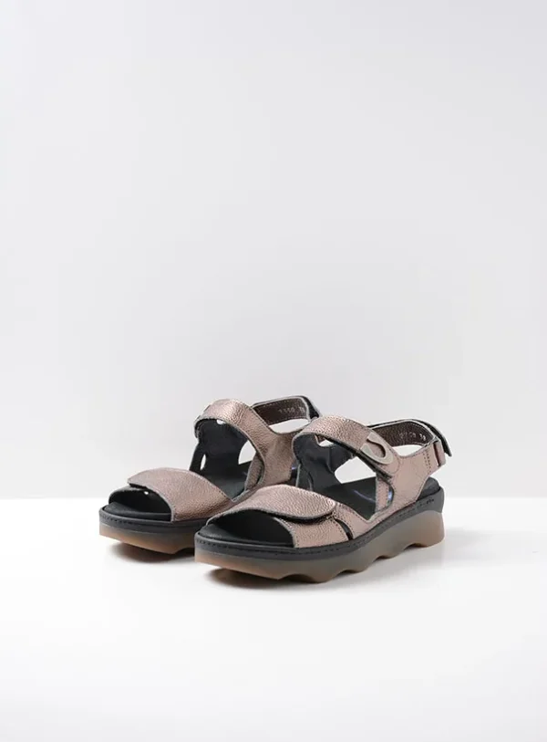 Wolky Medusa - brons leer Sandalen voor dames
