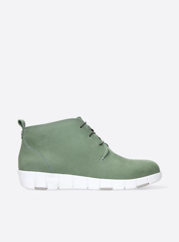 wolky hoge veterschoenen 02455 vida hv 13704 lichtgroen nubuck