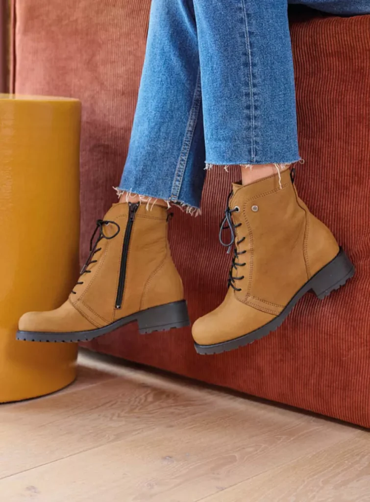 Wolky Laarzen 02475 Quinta F2F 10360 camel nubuck