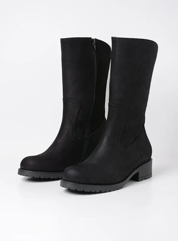 Wolky Ansina F2F - zwart nubuck Laarzen voor dames