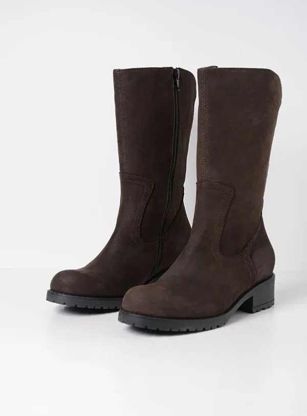 Wolky Ansina F2F - bruin nubuck Laarzen voor dames