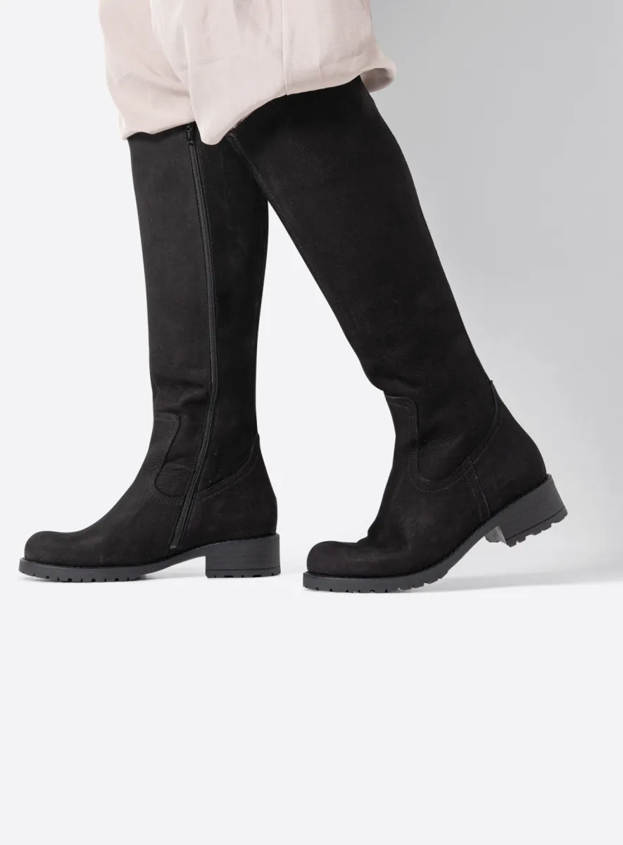 Wolky Laarzen 02477 Curtina F2F 10000 zwart nubuck
