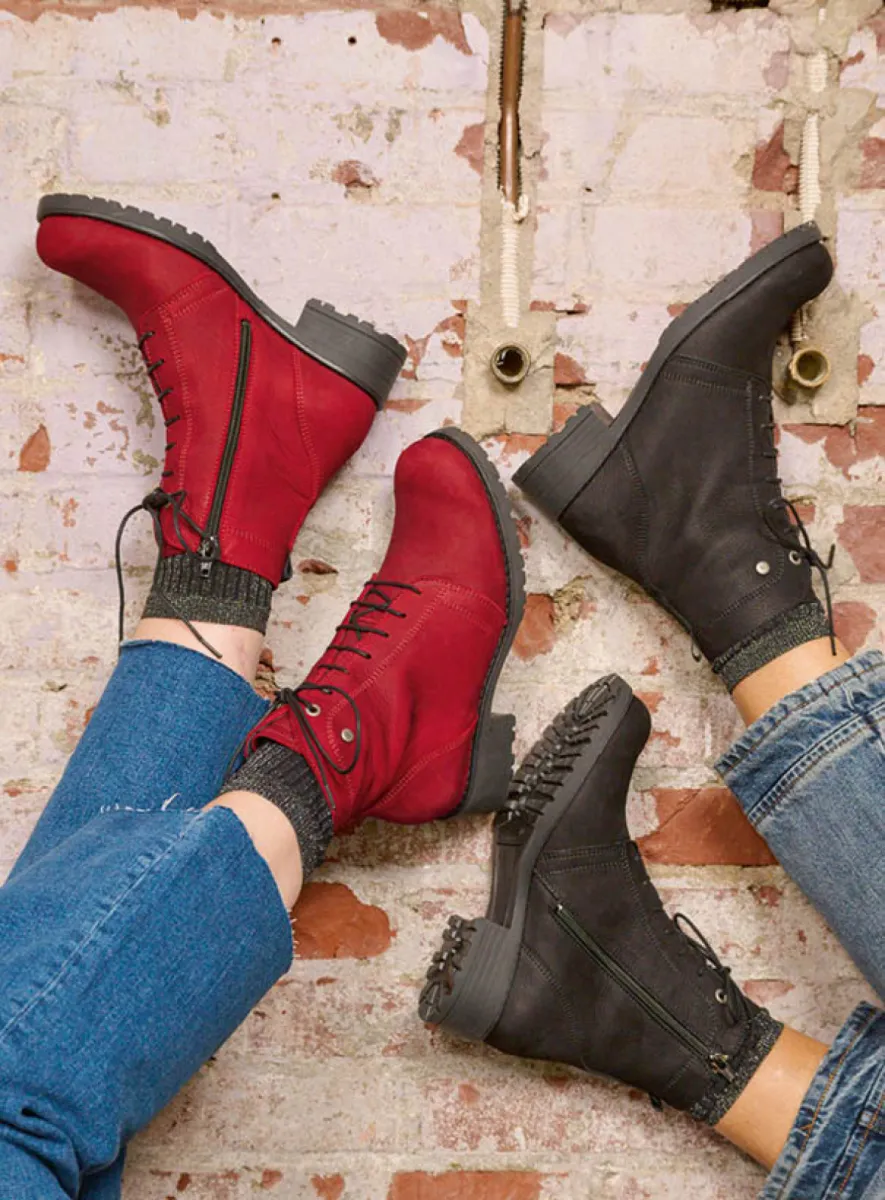 Wolky Laarzen 02479 Quinta 10000 zwart nubuck