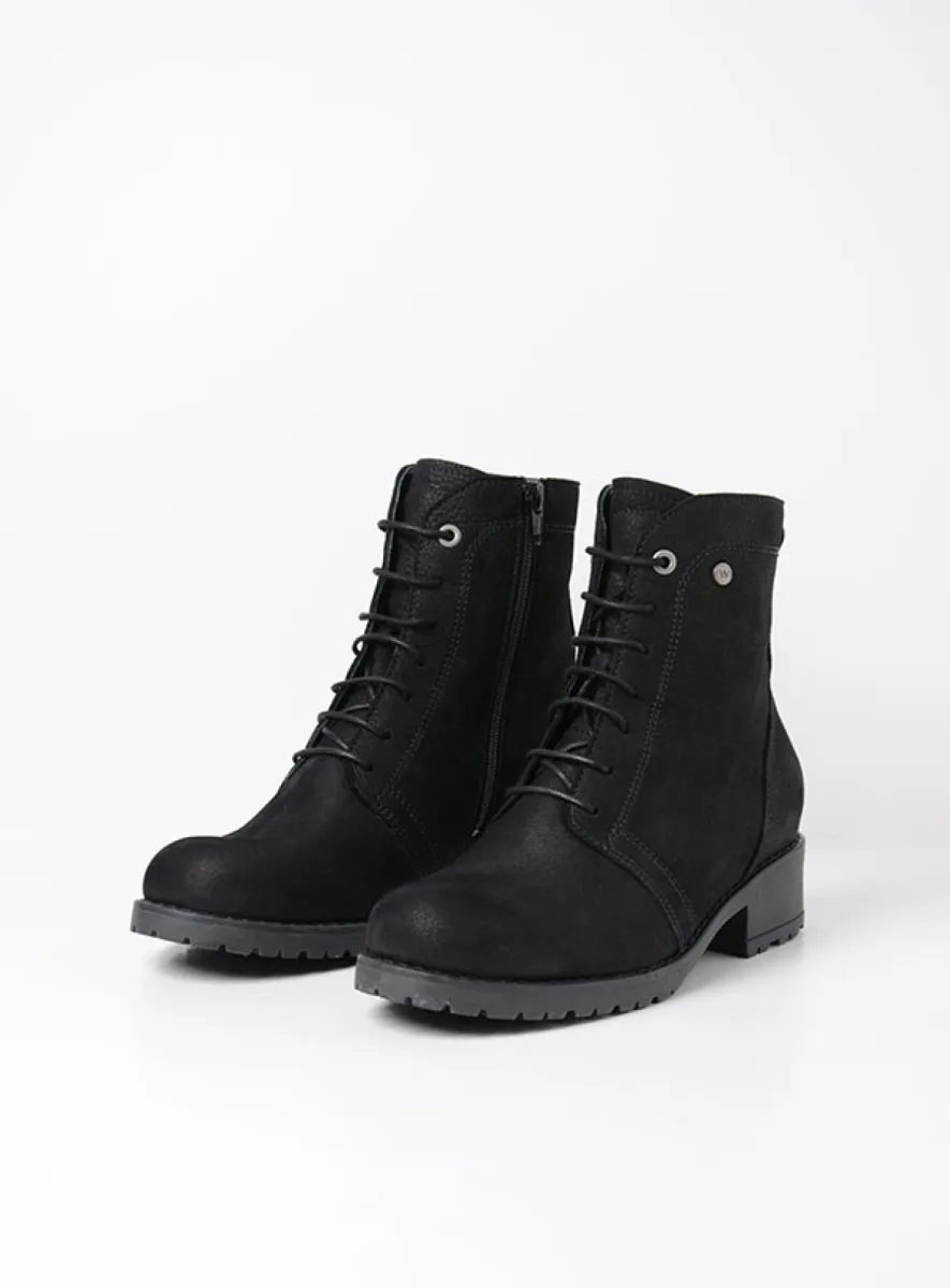 Wolky Laarzen 02479 Quinta 10000 zwart nubuck