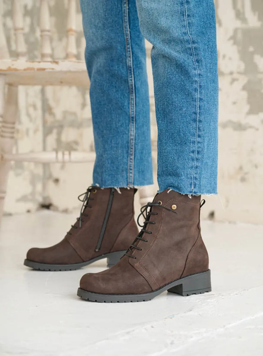 Wolky Laarzen 02479 Quinta 10300 bruin nubuck