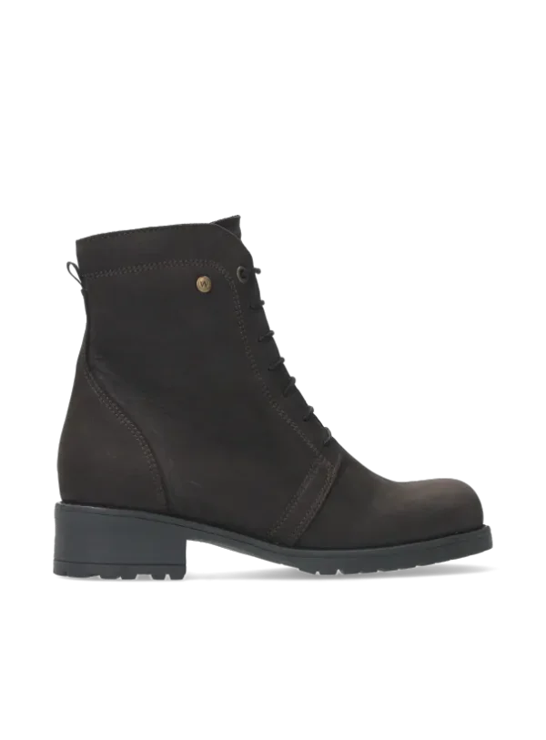 Wolky Quinta - bruin nubuck Veterlaarzen voor dames
