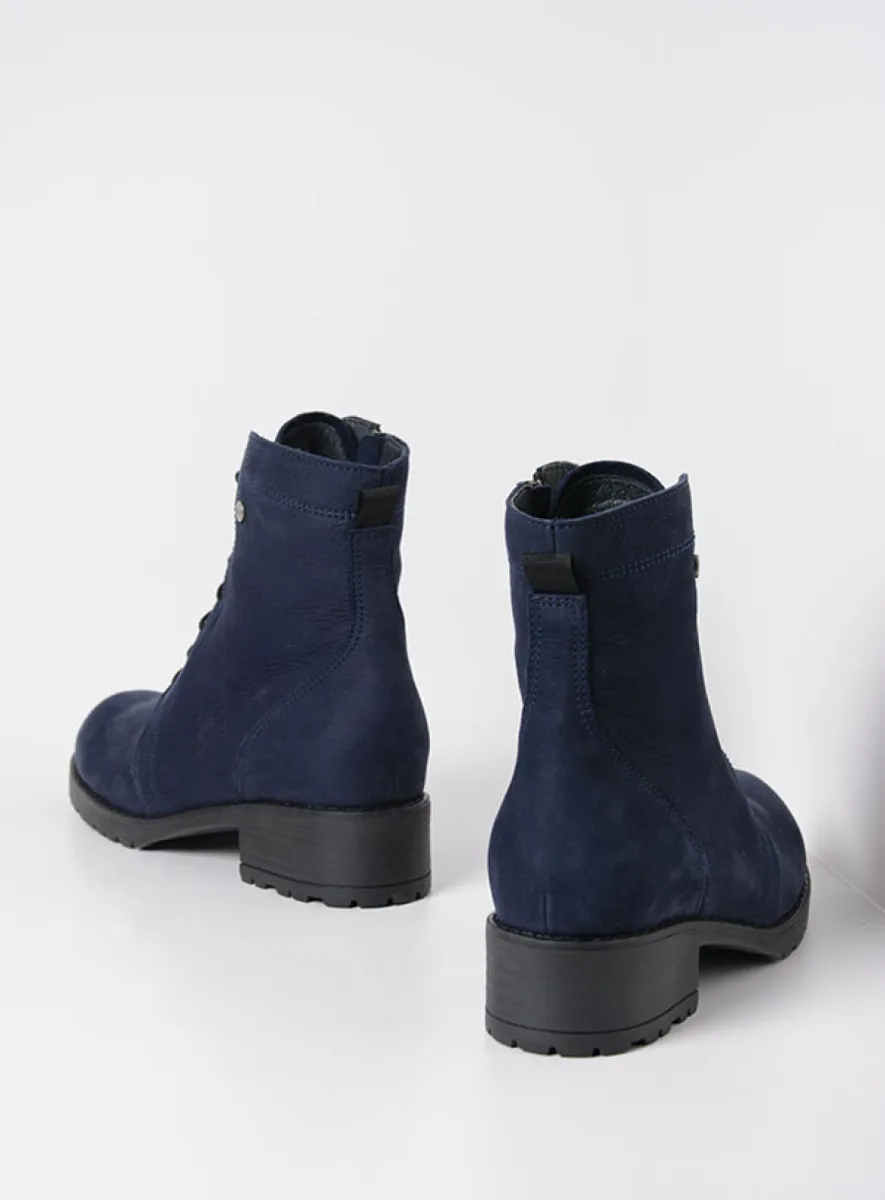 Wolky Laarzen 02479 Quinta 10800 blauw nubuck
