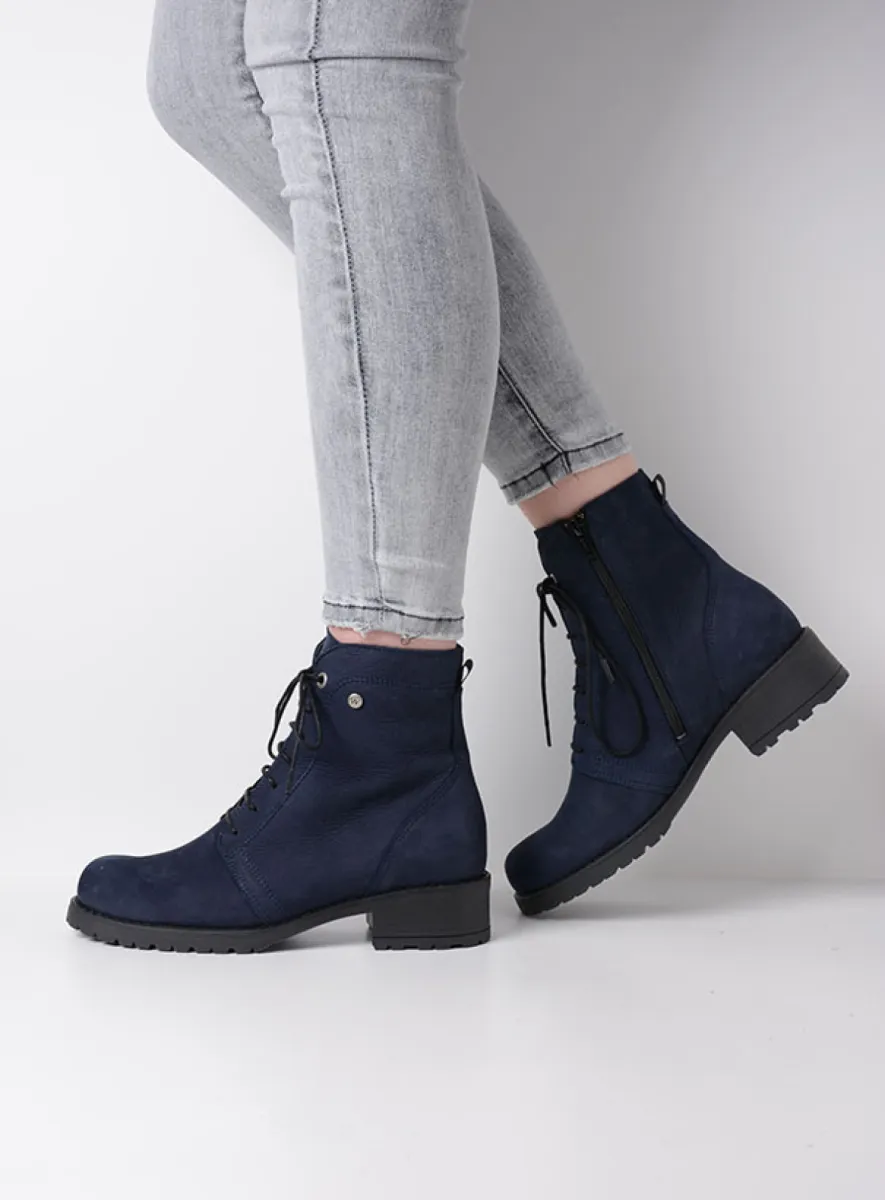 Wolky Laarzen 02479 Quinta 10800 blauw nubuck