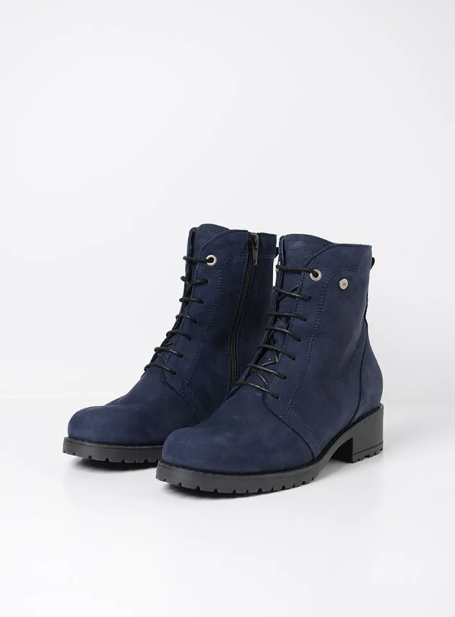 Wolky Laarzen 02479 Quinta 10800 blauw nubuck