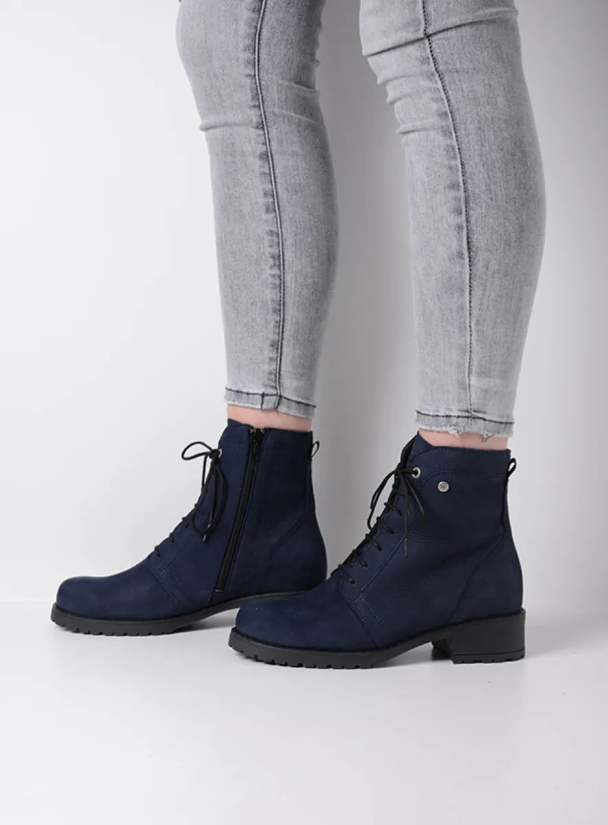 Wolky Laarzen 02479 Quinta 10800 blauw nubuck