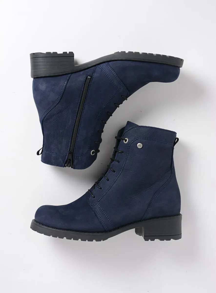 Wolky Laarzen 02479 Quinta 10800 blauw nubuck