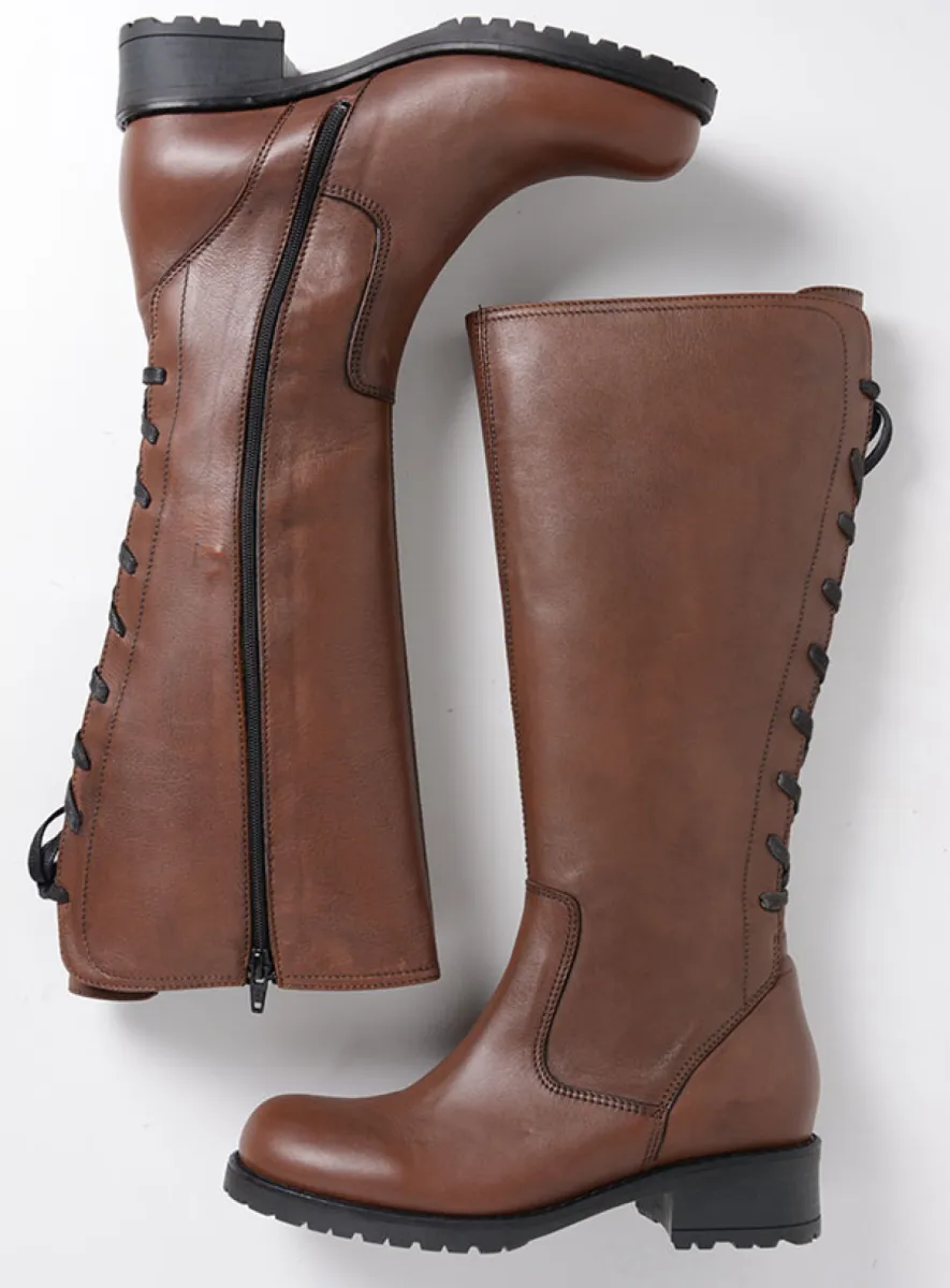 Wolky Lange laarzen 02480 Lascana 20430 cognac leer